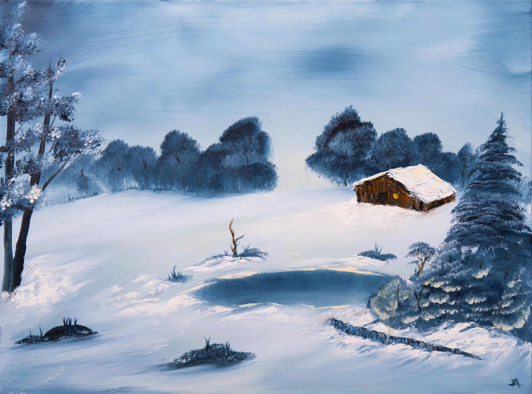 Snowy Cabin